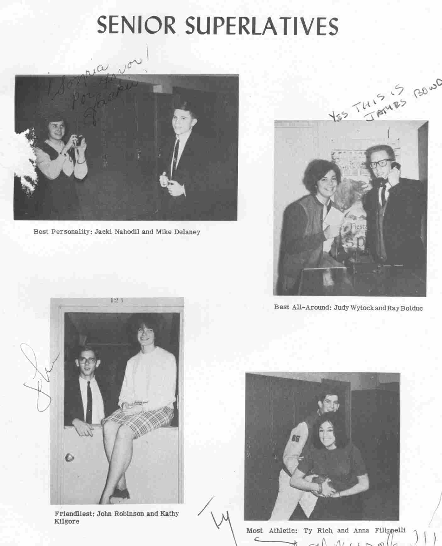 Best Personality; Best All-Around; Friendliest; Most Athletic