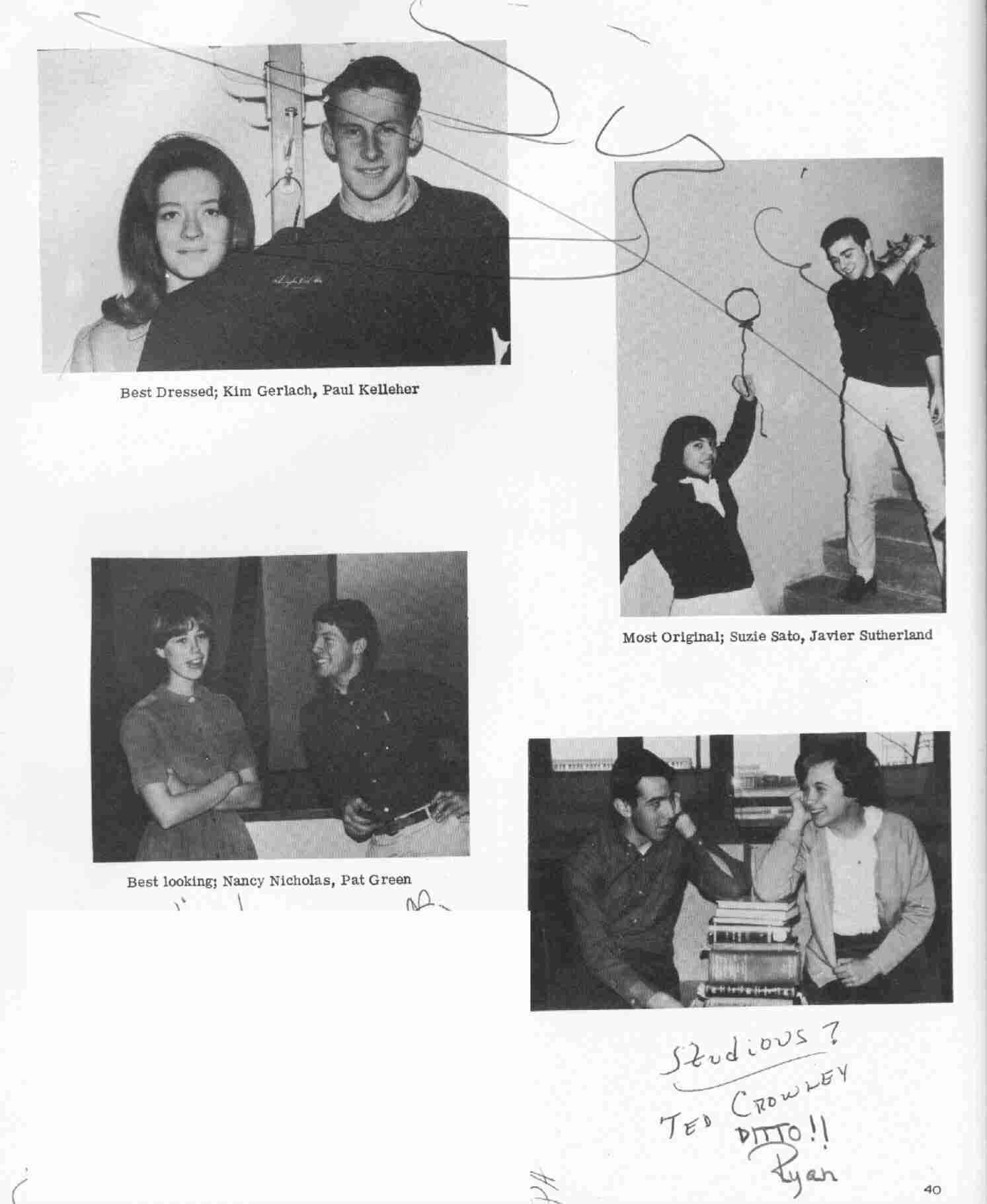 Best Dressed; Most Original; Best Looking; Most Studious