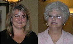Becky and Marcie at 2008 reunion